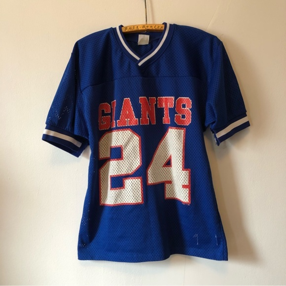Vintage Giants Jersey Logo 7 Football Size Large Distressed